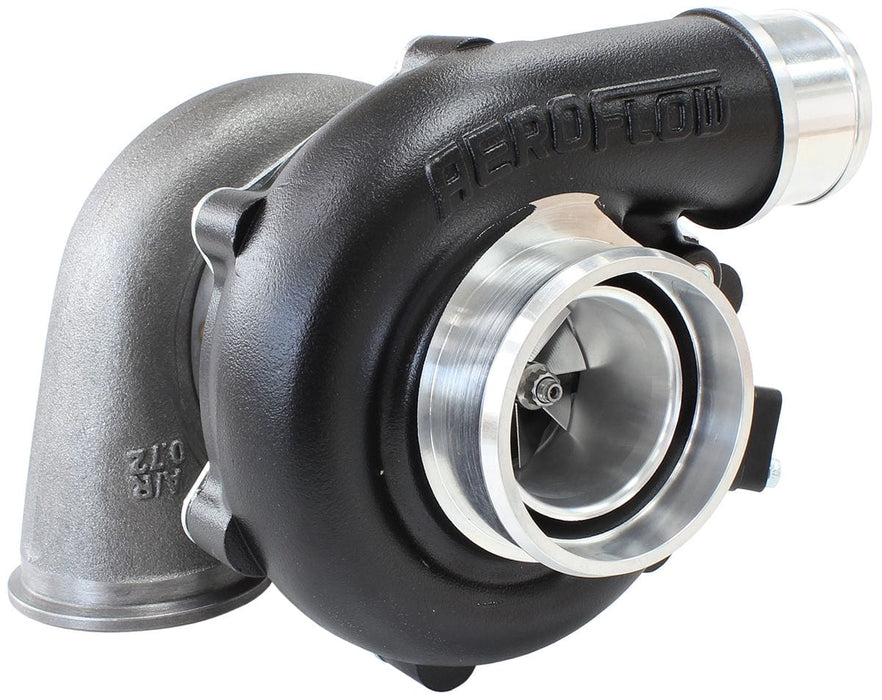 Aeroflow Performance External Wastegate, V-Band Inlet & Exhaust Flanges BOOSTED 4849 .72 Turbocharger 550HP, Hi Temp Black Finish AF8005-2010BLK Autofit