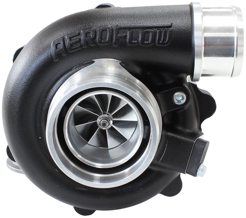Aeroflow Performance External Wastegate, V-Band Inlet & Exhaust Flanges BOOSTED 4849 .72 Turbocharger 550HP, Hi Temp Black Finish AF8005-2010BLK Autofit