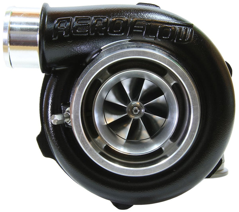 Aeroflow Performance External Wastegate, V-Band Inlet & Exhaust Flanges BOOSTED 5455 .83 Reverse Rotation Turbocharger 650HP, Hi Temp Black Finish AF800 Autofit