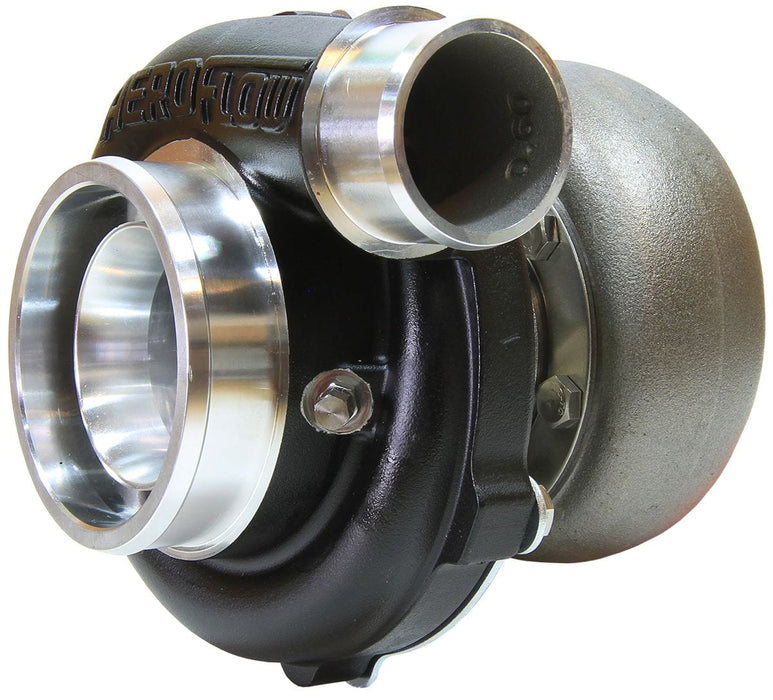 Aeroflow Performance External Wastegate, V-Band Inlet & Exhaust Flanges BOOSTED 5455 V-Band 1.01 Turbocharger 650HP, Hi Temp Black Finish AF8005-3032BLK Autofit