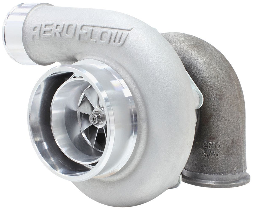 Aeroflow Performance External Wastegate, V-Band Inlet & Exhaust Flanges BOOSTED 6762 .83 Reverse Rotation Turbocharger 950HP, Natural Cast Finish AF8005 Autofit