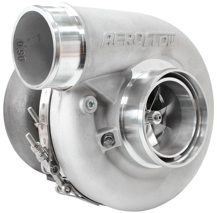Aeroflow Performance External Wastegate, V-Band Inlet & Exhaust Flanges BOOSTED 7375 1.01 Reverse Rotation Turbocharger 1200HP, Natural Cast Finish AF80 Autofit