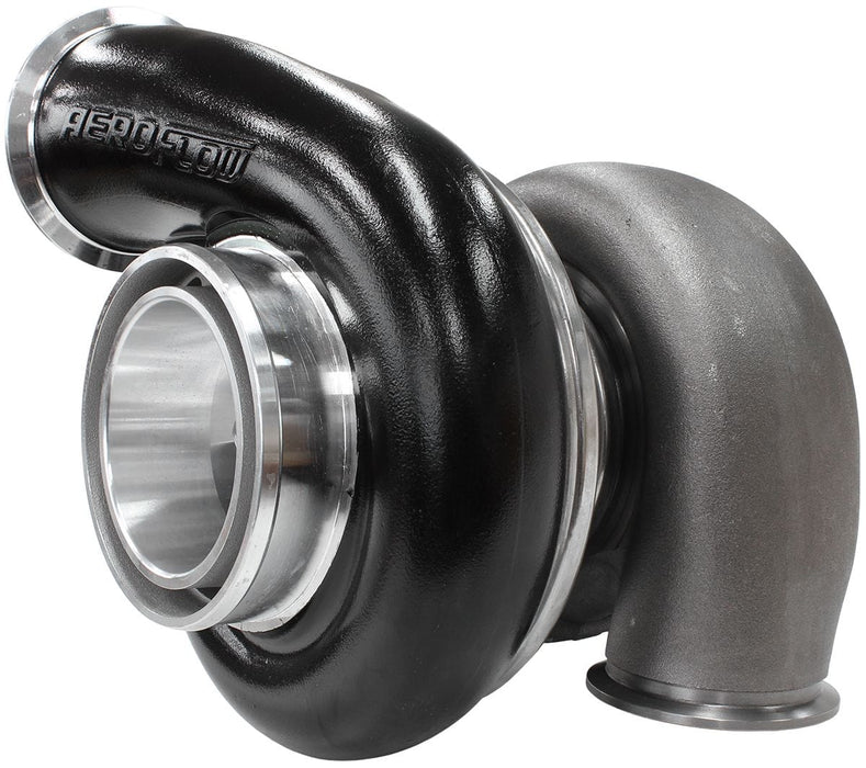 Aeroflow Performance External Wastegate, V-Band Inlet & Exhaust Flanges BOOSTED 7975 1.15 Reverse Rotation Turbocharger 1450HP, Hi Temp Black Finish AF8 Autofit