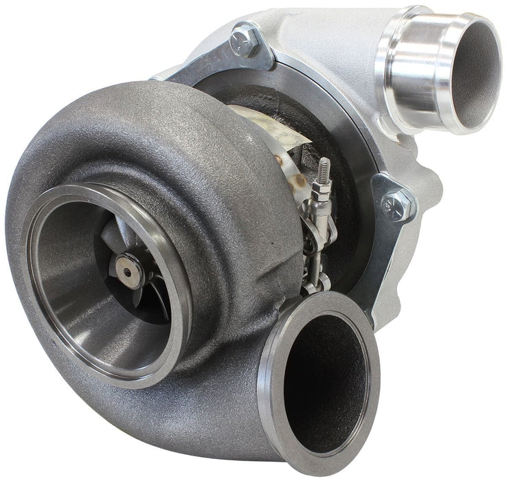 Aeroflow Performance External Wastegate, V-Band Inlet & Exhaust Flanges BOOSTED B5455 1.01 Reverse Rotation Turbocharger 660HP, Natural Cast Finish AF80 Autofit