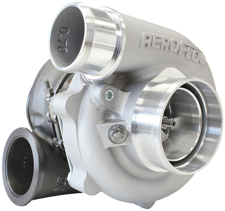 Aeroflow Performance External Wastegate, V-Band Inlet & Exhaust Flanges BOOSTED B5455 .83 Reverse Rotation Turbocharger 660HP, Natural Cast Finish AF800 Autofit