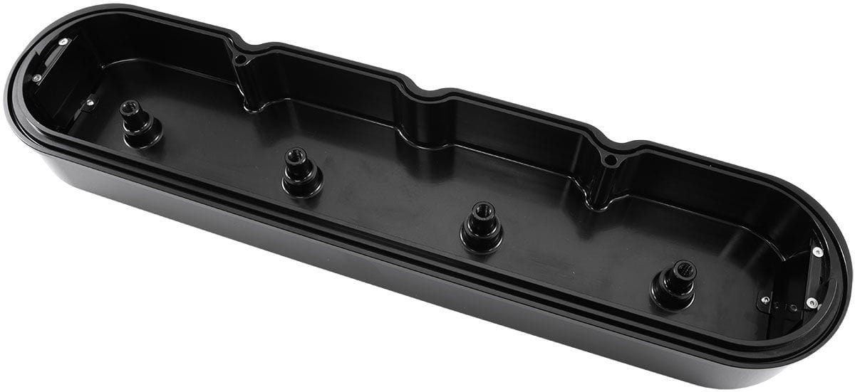 Aeroflow Performance GM LS Billet Valve Cover Set, Black Finish with Aeroflow Logo GM LS Billet Valve Cover Set, Black Finish with Aeroflow Logo AF77-5010BLK Autofit