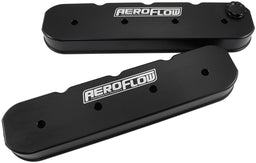Aeroflow Performance GM LS Billet Valve Cover Set, Black Finish with Aeroflow Logo GM LS Billet Valve Cover Set, Black Finish with Aeroflow Logo AF77-5010BLK Autofit