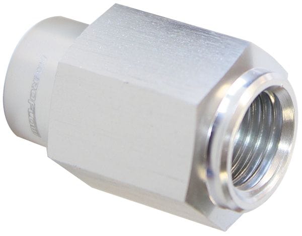 Aeroflow Performance GM LS Series Engines, -4AN female to 1/8" NPT, Silver finish Fuel Pressure Gauge Adapter AF146-02S Autofit