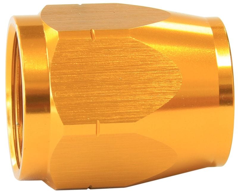 Aeroflow Performance Gold Finish. Suits 500, 550 and 880 Series Hose Ends Cutter Style Hose End Socket -16AN AF559-16DCG Autofit