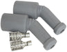 Aeroflow Performance Grey, 2 pack Xpro Silicone 45° GM LS Coil Boots & Terminals AF4530-3304 Autofit