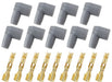 Aeroflow Performance Grey, set of 9 Xpro Silicone 90° Socket Style Distributor/Coil Boots & Terminals AF4530-8851 Autofit