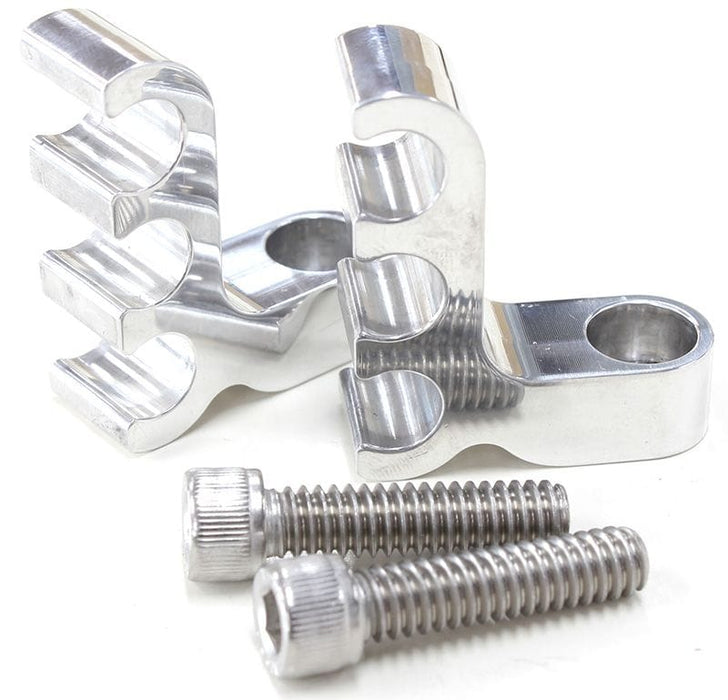 Aeroflow Performance Holds x3 Leads, Mounts to Valve Covers 1/4" Bolt Ignition Lead Separator - Polished (Pair) AF64-9703 Autofit