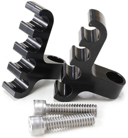 Aeroflow Performance Holds x4 Leads, Mounts to Valve Covers 1/4" Bolt Ignition Lead Separator - Black (Pair) AF64-9704BLK Autofit