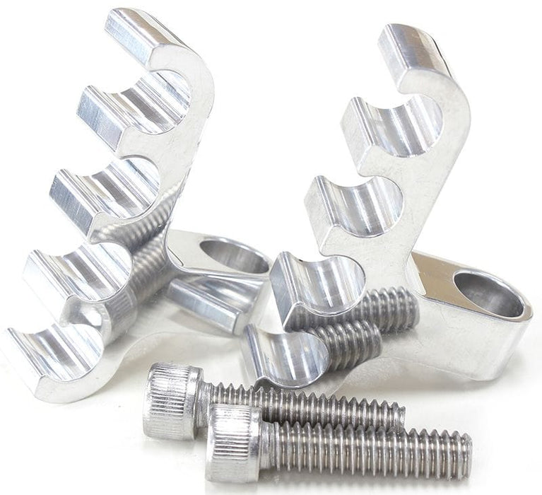 Aeroflow Performance Holds x4 Leads, Mounts to Valve Covers 1/4" Bolt Ignition Lead Separator - Polished (Pair) AF64-9704 Autofit