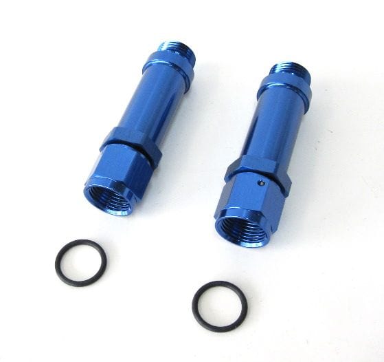 Aeroflow Performance Holley Ultra HP, -8 AN, Blue Finish, 2 per package Female Carburettor Inlet Adapter AF165-08-1 Autofit