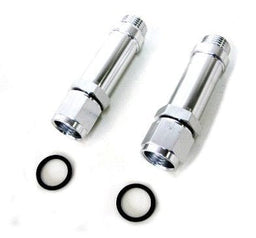 Aeroflow Performance Holley Ultra HP, -8 AN, Silver Finish, 2 per package Female Carburettor Inlet Adapter AF165-08-1S Autofit