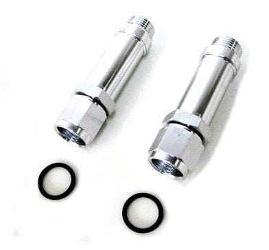 Aeroflow Performance Holley Ultra HP, -8 AN, Silver Finish, 2 per package Female Carburettor Inlet Adapter AF165-08-1S Autofit