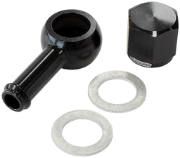 Aeroflow Performance Includes Banjo Fitting & Cap 90° Fuel Pump Banjo Kit - Black AF49-1020BLK Autofit