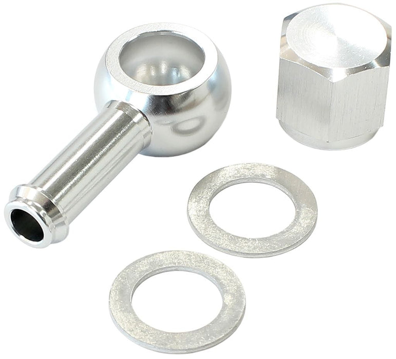 Aeroflow Performance Includes Banjo Fitting & Cap 90° Fuel Pump Banjo Kit - Silver AF49-1020S Autofit
