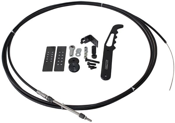 Aeroflow Performance Includes Black Handle & Black Accessories Parachute Release Cable Kit AF80-1000BLK Autofit