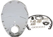 Aeroflow Performance Includes Gaskets, Seals, Roller Cam button, Mounting Hardware and Rep Small Block Chev 350 2-Piece Billet Timing Cover - Silver Finish AF64-4350S Autofit
