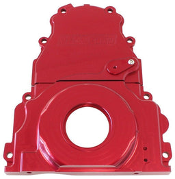 Aeroflow Performance Includes Mounting Hardware and Cam Sensor Plug GM LS 2-Piece Billet Timing Cover - Red Finish AF64-4361R Autofit