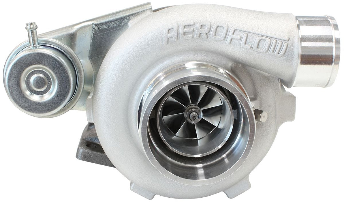 Aeroflow Performance Internal Wastegate, T25 / T28 Inlet Flange, 5-Bolt Exhaust Flange BOOSTED 4647 .86 Turbocharger 475HP, Natural Cast Finish AF8005-2001 Autofit