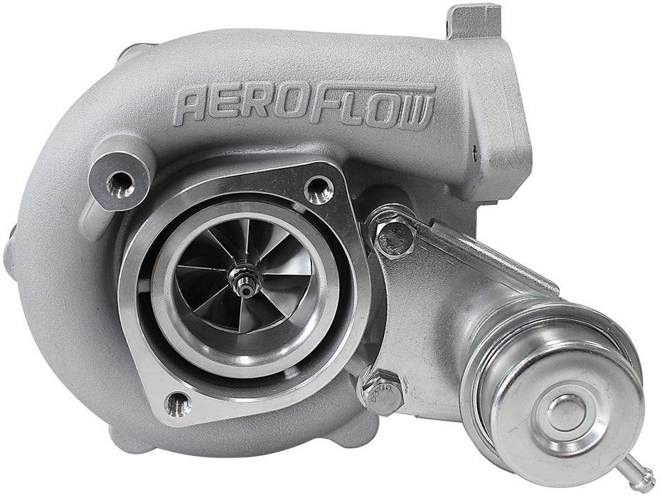 Aeroflow Performance Internal Wastegate, T25 / T28 Inlet Flange, 5-Bolt Exhaust Flange BOOSTED 4647 NISSAN .84 Turbocharger 440HP, Hi Temp Black Finish AF8005-2003 Autofit