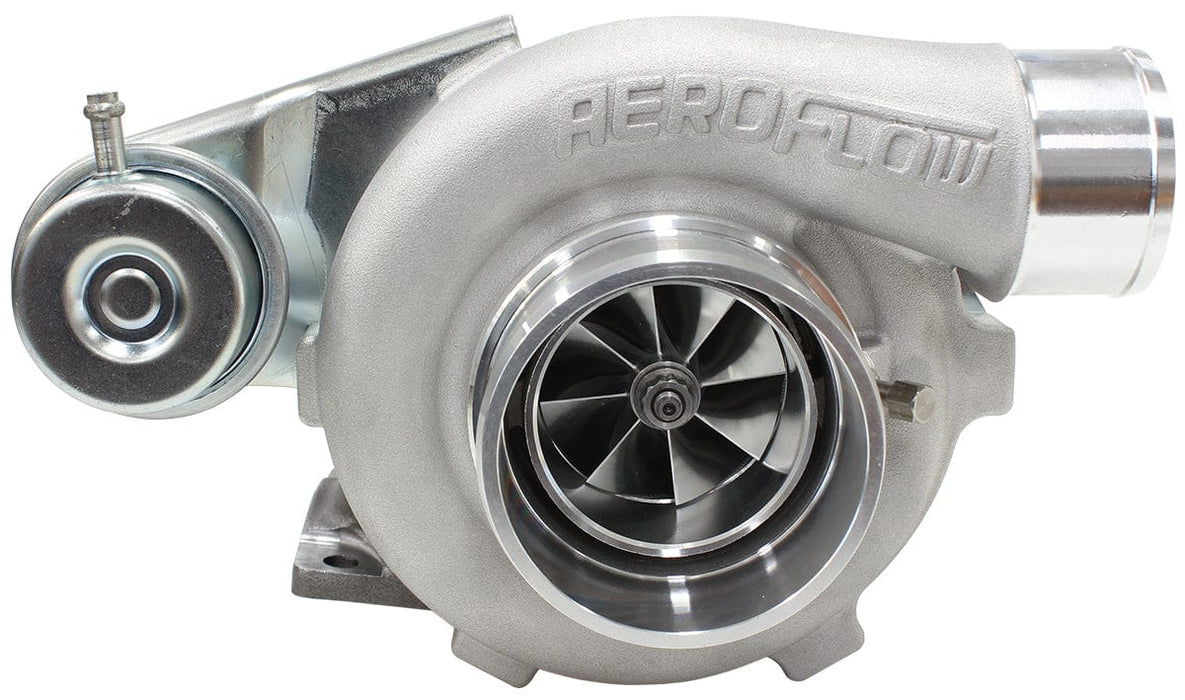 Aeroflow Performance Internal Wastegate, T25 / T28 Inlet Flange, 5-Bolt Exhaust Flange BOOSTED 5447 .64 Turbocharger 495HP, Natural Cast Finish AF8005-2005 Autofit