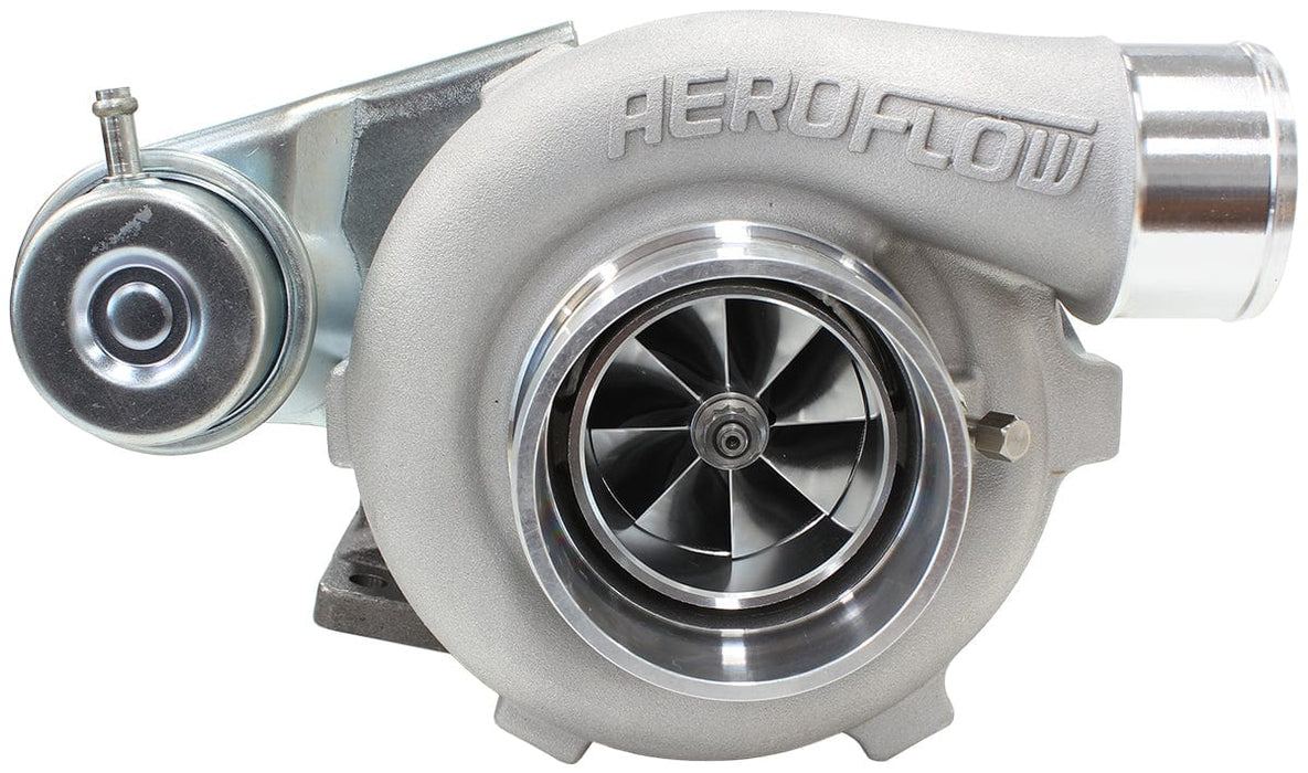 Aeroflow Performance Internal Wastegate, T25 / T28 Inlet Flange, 5-Bolt Exhaust Flange BOOSTED 5447 .86 Turbocharger 495HP, Natural Cast Finish AF8005-2006 Autofit