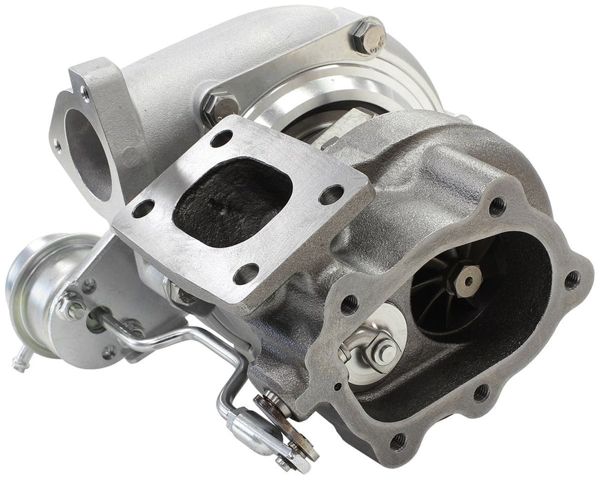 Aeroflow Performance Internal Wastegate, T25 / T28 Inlet Flange, 5-Bolt Exhaust Flange BOOSTED 5447 NISSAN .64 Turbocharger 525HP, Natural Cast Finish AF8005-2007 Autofit