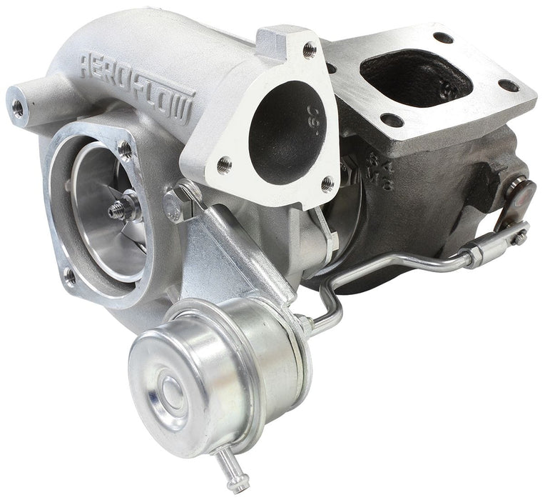 Aeroflow Performance Internal Wastegate, T25 / T28 Inlet Flange, 5-Bolt Exhaust Flange BOOSTED 5447 NISSAN .64 Turbocharger 525HP, Natural Cast Finish AF8005-2007 Autofit