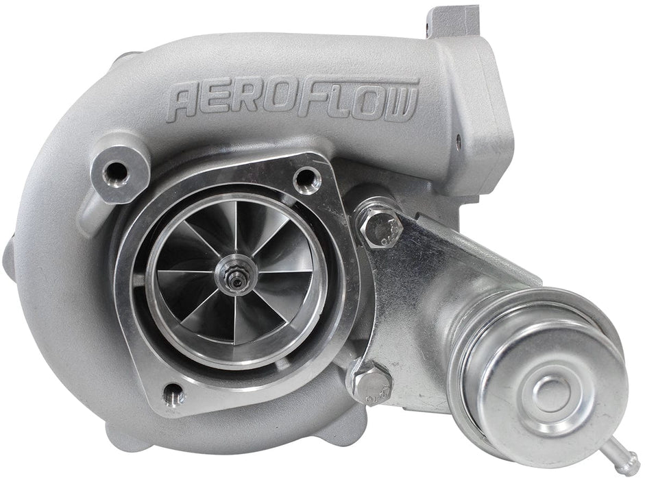 Aeroflow Performance Internal Wastegate, T25 / T28 Inlet Flange, 5-Bolt Exhaust Flange BOOSTED 5447 NISSAN .86 Turbocharger 525HP, Hi Temp Black Finish AF8005-2008 Autofit