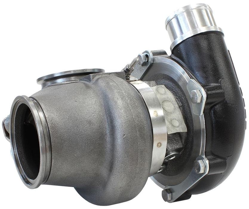 Aeroflow Performance Internal Wastegate, V-Band Inlet & Exhaust Flanges BOOSTED 4849 .72 Turbocharger 550HP, Hi Temp Black Finish AF8005-2013BLK Autofit
