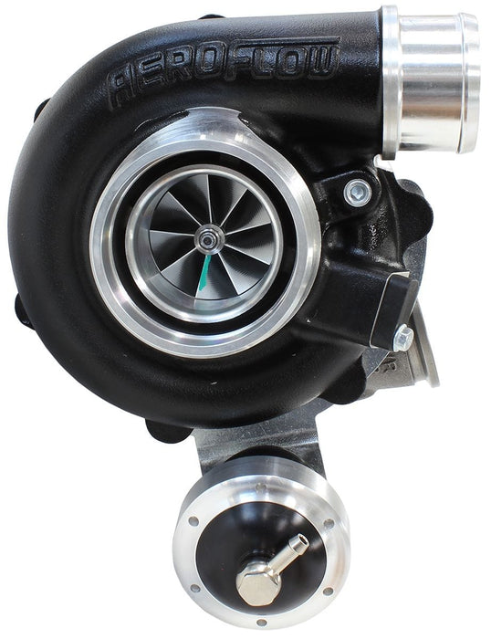 Aeroflow Performance Internal Wastegate, V-Band Inlet & Exhaust Flanges BOOSTED 4849 .72 Turbocharger 550HP, Hi Temp Black Finish AF8005-2013BLK Autofit