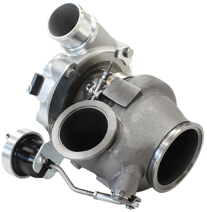 Aeroflow Performance Internal Wastegate, V-Band Inlet & Exhaust Flanges BOOSTED 4849 .72 Turbocharger 550HP, Natural Cast Finish AF8005-2013 Autofit