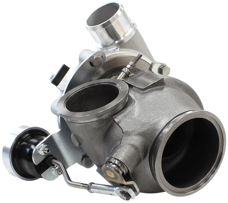 Aeroflow Performance Internal Wastegate, V-Band Inlet & Exhaust Flanges BOOSTED 4849 .72 Turbocharger 550HP, Natural Cast Finish AF8005-2013 Autofit