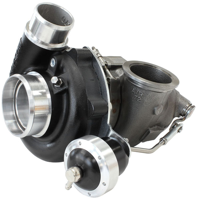 Aeroflow Performance Internal Wastegate, V-Band Inlet & Exhaust Flanges BOOSTED 5449 .72 Turbocharger 660HP, Hi Temp Black Finish AF8005-2018BLK Autofit