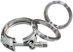 Aeroflow Performance Kit Includes 2 x Steel Weld Rings and 1 x Stainless Steel Clamp 1-1/2" (38.1mm) V-Band Clamp Kit with Steel Weld Flanges AF92-1500 Autofit