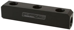 Aeroflow Performance Log has 3 x ORB ports on top and 2 x ORB ports either end. Black Fini Billet 5 Port Fuel Log -12AN AF457-12BLK Autofit