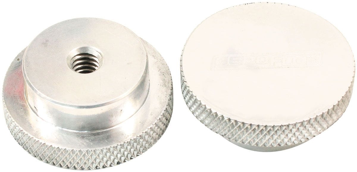 Aeroflow Performance Low profile with a tall step down to suit Full Flow Air Cleaner Lid Polished Billet Air Cleaner Nut 5/16" UNC AF55-1010 Autofit