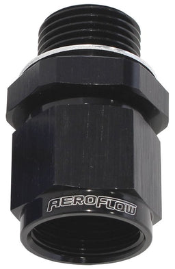 Aeroflow Performance M12 x 1.5 to -8AN Metric To Female AN Swivel Adapters - Black AF906-08-M12BLK Autofit