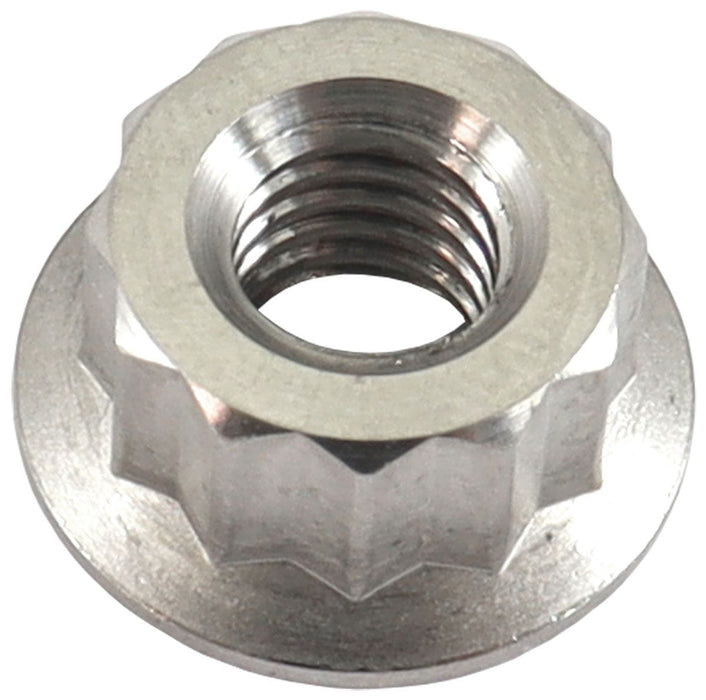 Aeroflow Performance Natural Finish, Sold Single. M6 x 1.00mm Titanium 12 Point Nut AF3501-0010 Autofit
