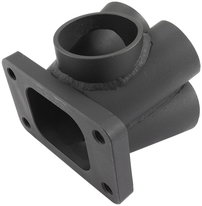 Aeroflow Performance No Wastegate Hole, Cast 304 4 into 1 Round Turbo Merge Collector, T3 Single Entry Flange AF8340-2000 Autofit