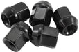 Aeroflow Performance Pack of 5, 60 Degree Taper Acorn Short Open Black Wheel Nuts - 7/16-20" AF3011-1000 Autofit