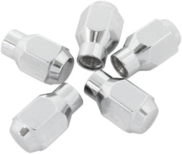 Aeroflow Performance Pack of 5, 60 Degree Taper with 0.300" Shank Conical ET Style Closed Chrome Wheel Nuts - 1/2-20" AF3042-4000 Autofit
