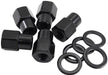 Aeroflow Performance Pack of 5, Washer Seat with Shank 0.550" Shank Open Black Wheel Nuts - M14 x 1.50mm AF3018-6000 Autofit