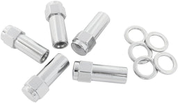 Aeroflow Performance Pack of 5, Washer Seat with Shank 1.380" Shank Closed Chrome Wheel Nuts - M14 x 1.50mm AF3048-9000 Autofit