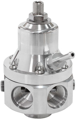Aeroflow Performance Polished Finish. 4 x -8ORB Ports, 1 x -8ORB Return and 2 x 1/8" NPT P 4-Port 2000hp Billet Fuel Pressure Regulator 35-85psi Adjustable AF66-2060 Autofit