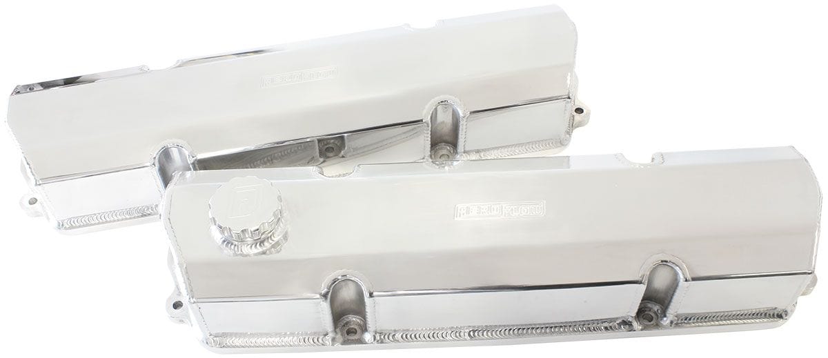 Aeroflow Performance Polished Finish. Sold as a Pair Early V8 Holden Series Fabricated Billet Valve Covers AF77-5004 Autofit